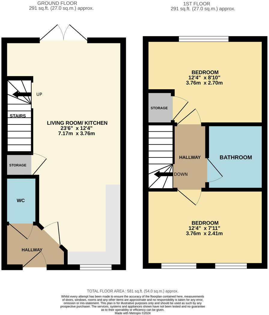 16 Gromwell Close, Corby floorplan