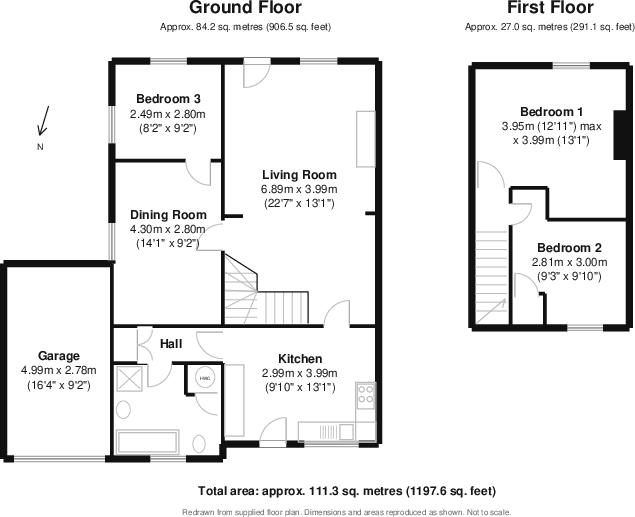 Yew Tree Cottages, Slines Oak Road, Woldingham, Surrey floorplan