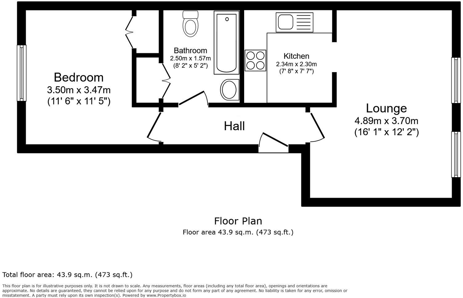 Haywards Court, Armory Lane, Portsmouth floorplan