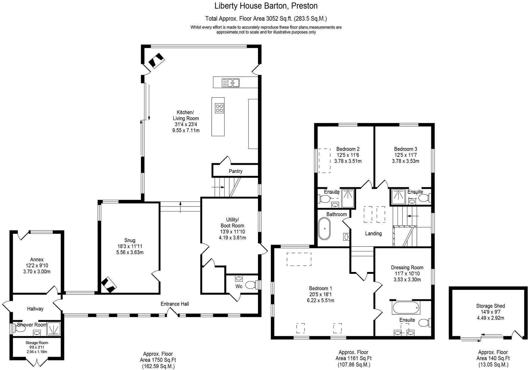 Barton Lane, Barton, PR3 floorplan
