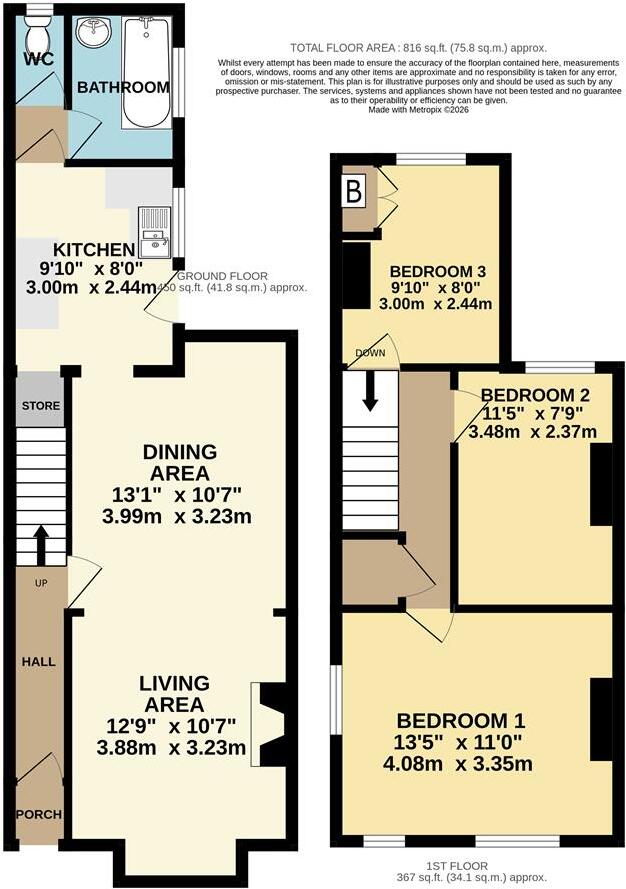 St. Michaels Road, Kettering floorplan