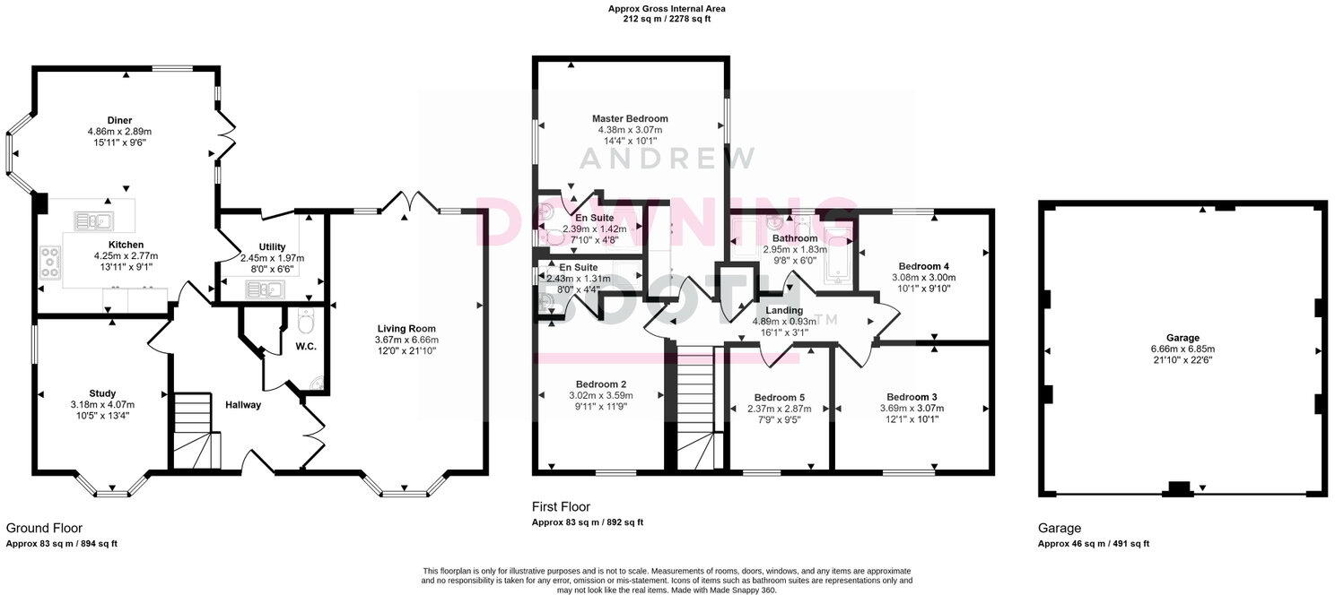 Oakden Crescent, Fradley, Lichfield, WS13 8ZD floorplan