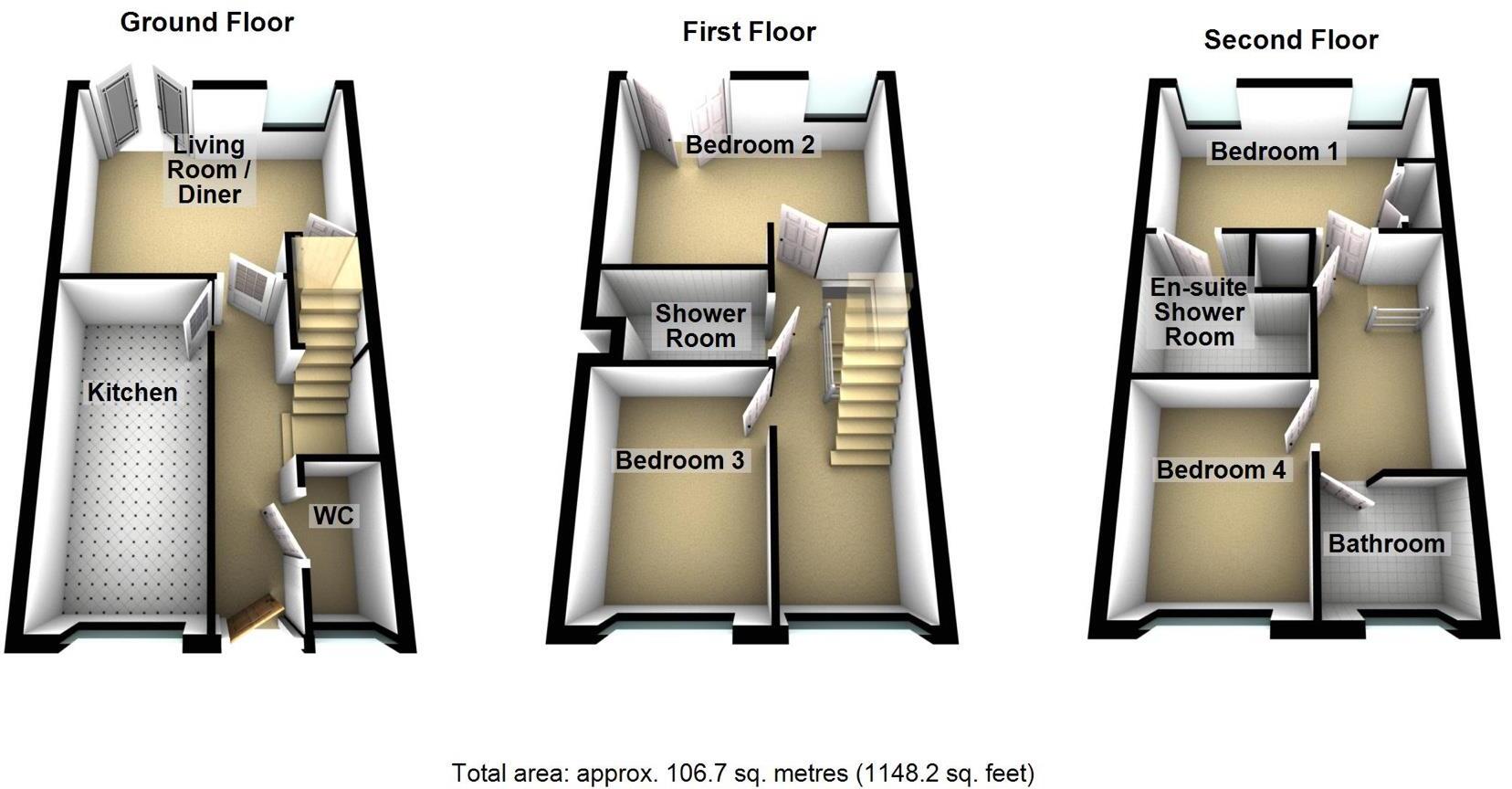Dukesfield, Shiremoor, Newcastle Upon Tyne floorplan