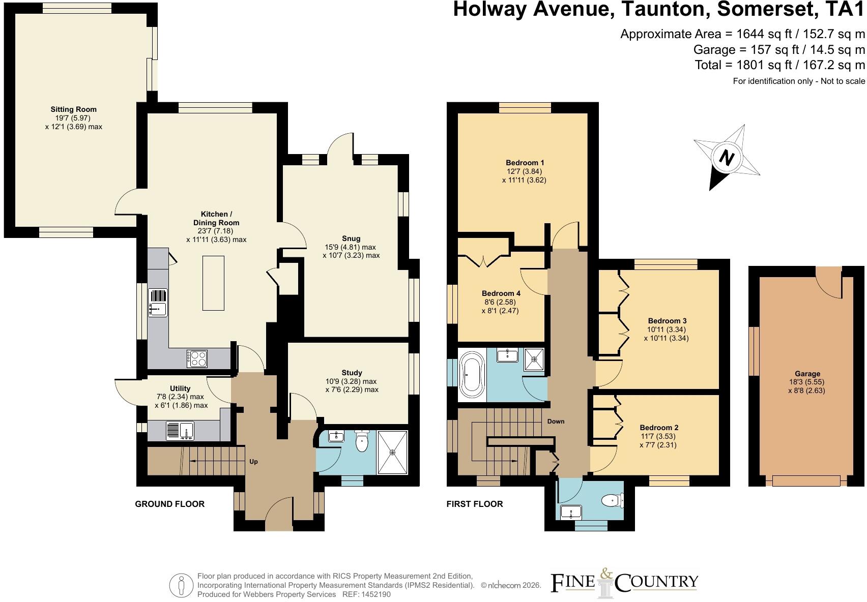 Holway Avenue, Taunton, Somerset, TA1 floorplan