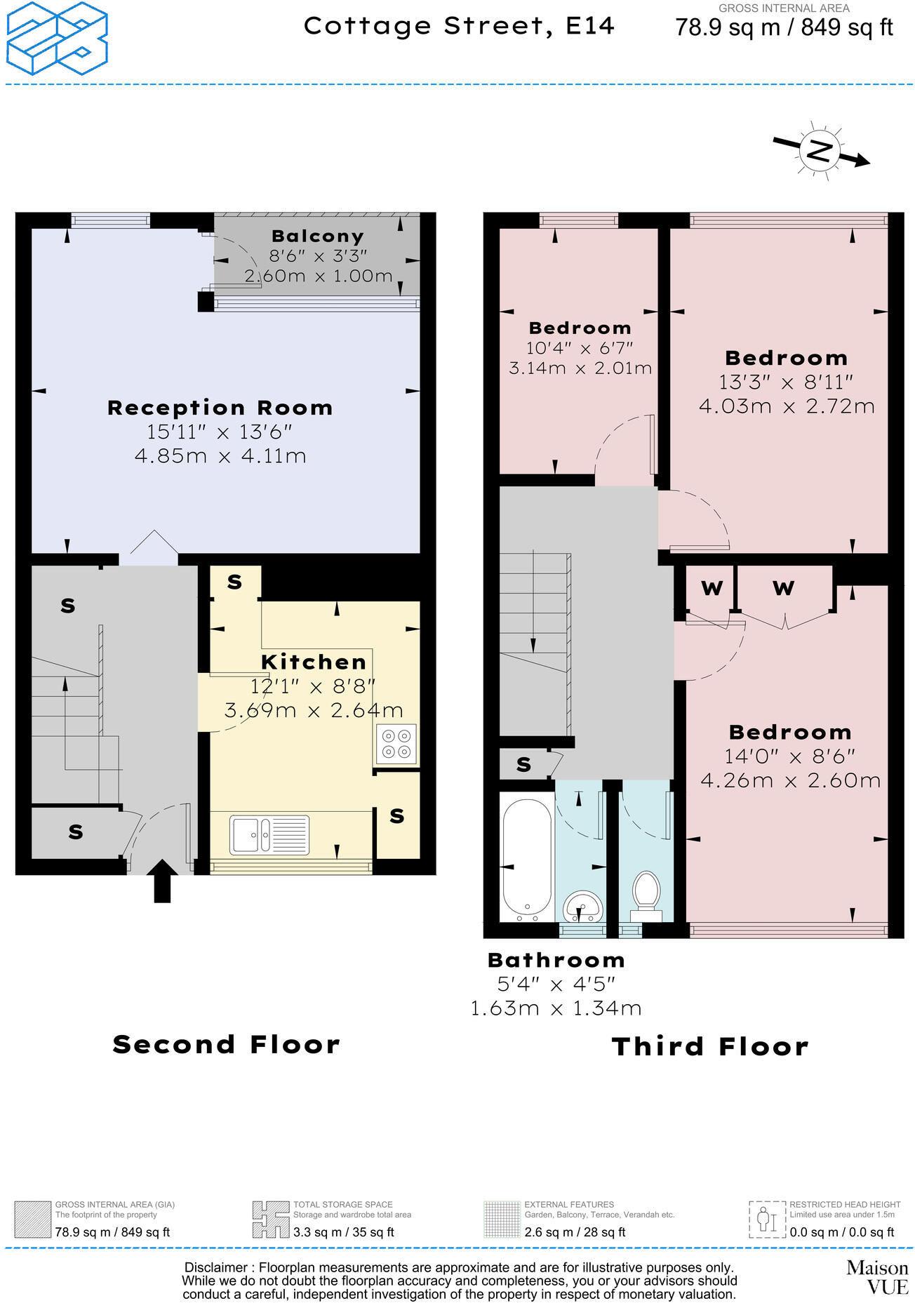 Cottage Street, E14 floorplan