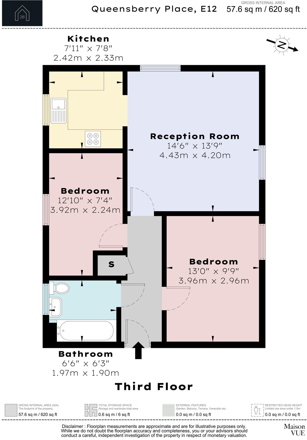 Queensberry Place, E12 floorplan