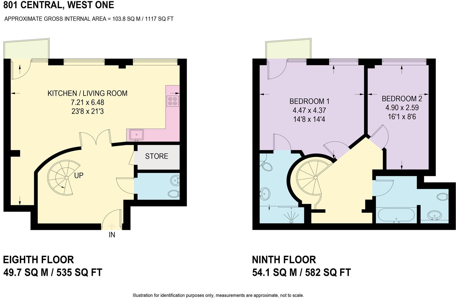 801 West One Central, City Centre, S1 floorplan