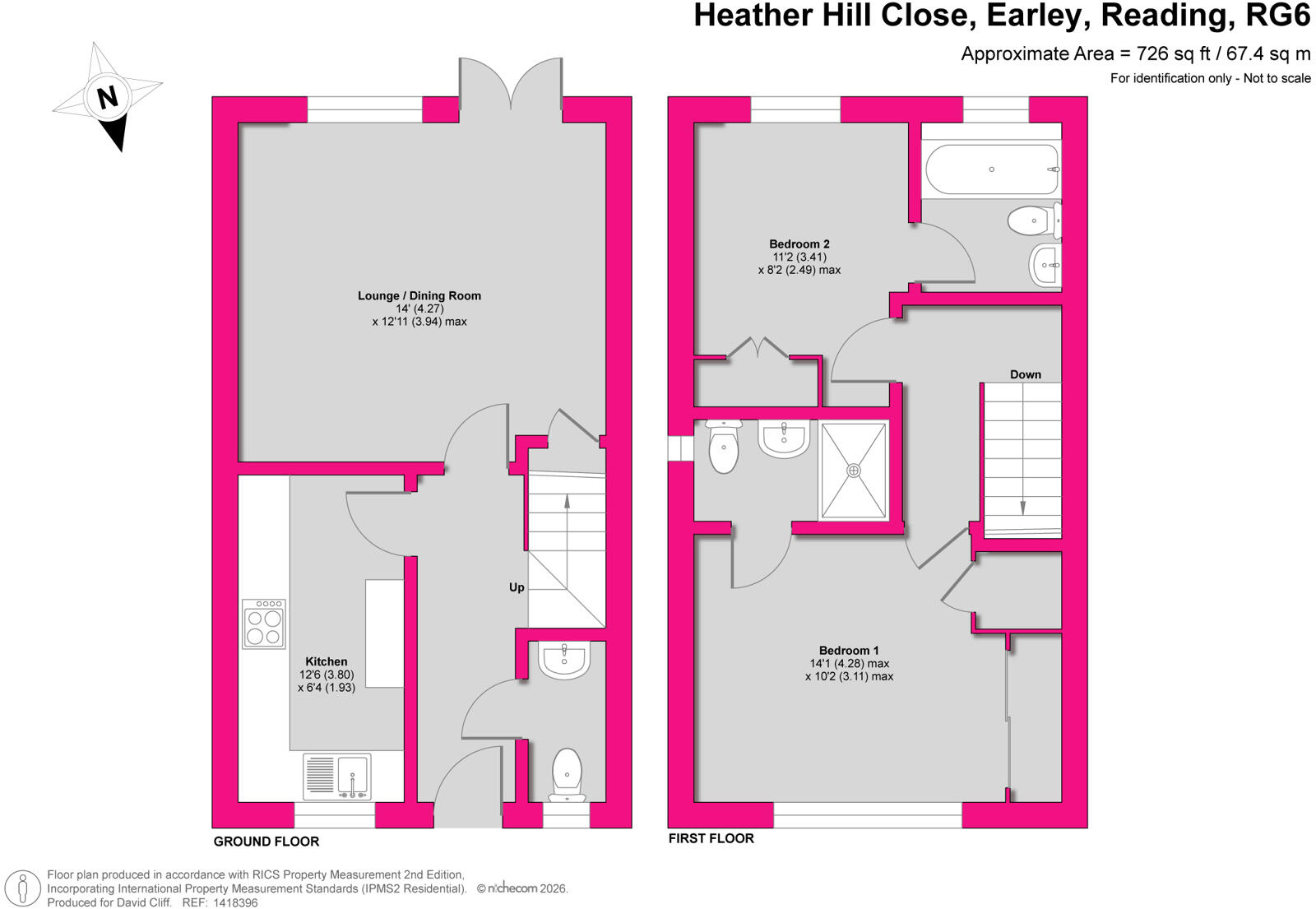 Heather Hill Close, Earley, Reading, Berkshire, RG6 floorplan
