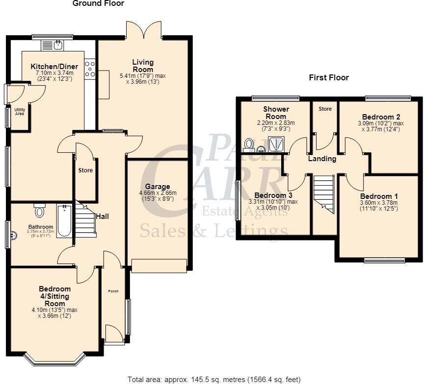 Myatt Avenue, Burntwood, WS7 2DF floorplan