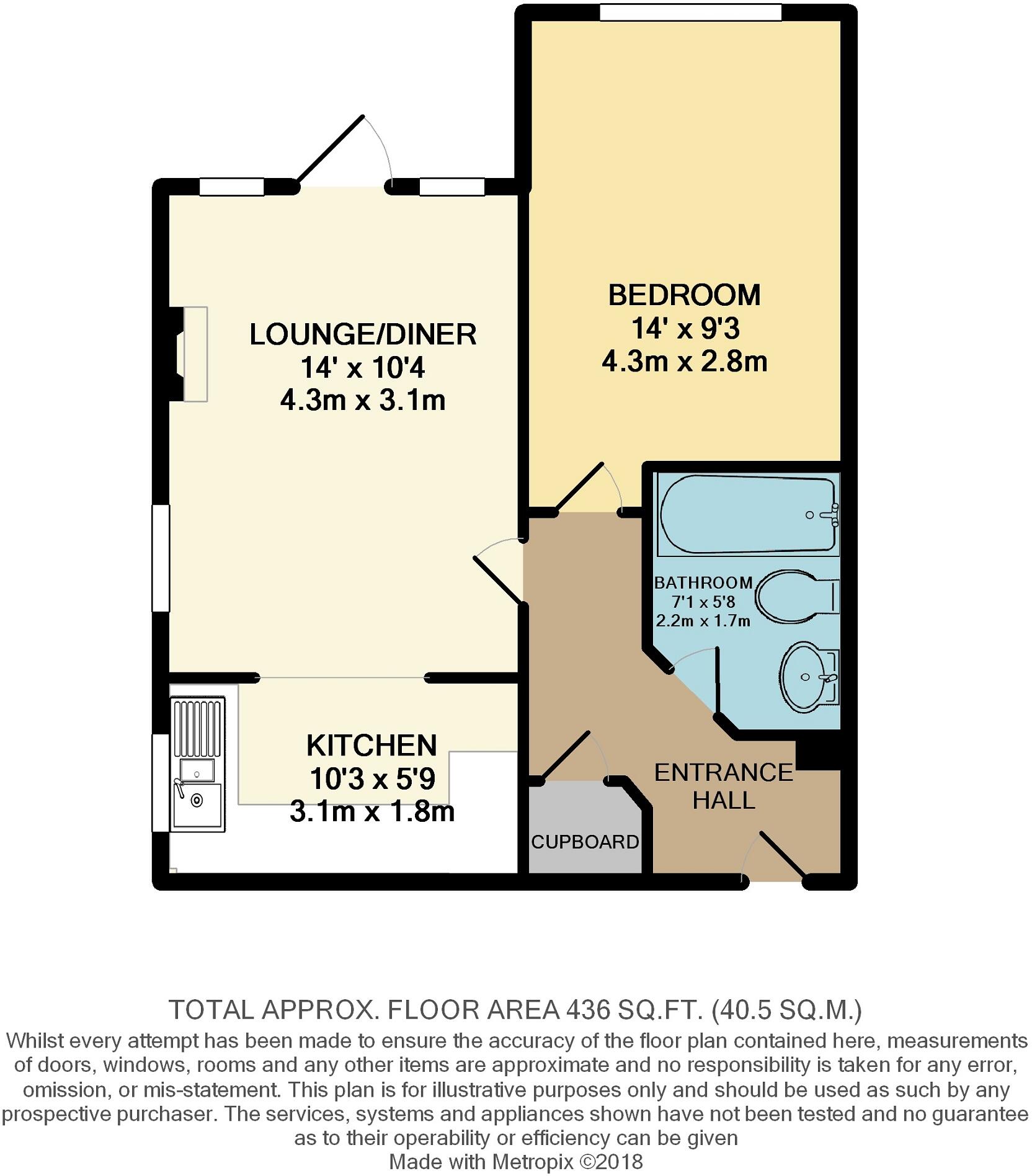 58 Whitefield Road, New Milton, Hampshire. BH25 6DZ floorplan