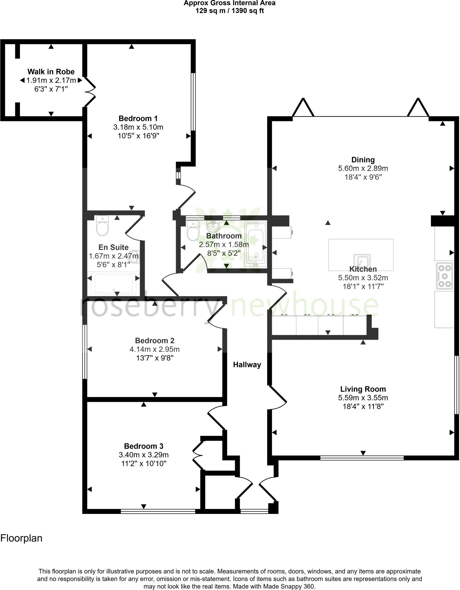 The Dorkings, Great Broughton, Middlesbrough floorplan