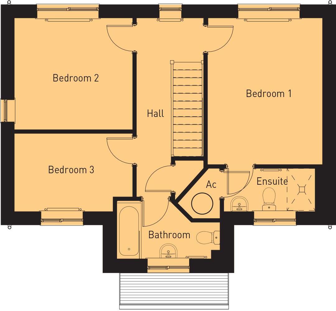 Plot 146, The Armitage, Manor Gardens Phase 2, Rhostyllen, Wrexham, LL14 4DN floorplan