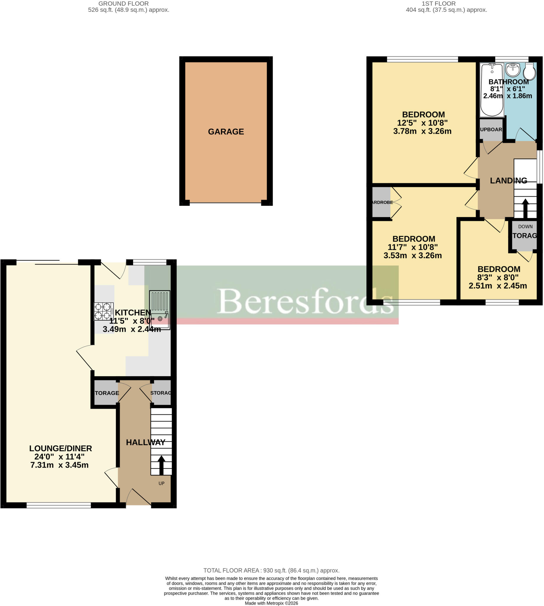 Stuart Close, Chelmsford, CM2 floorplan