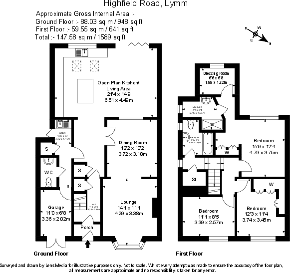 Highfield Road, Lymm floorplan