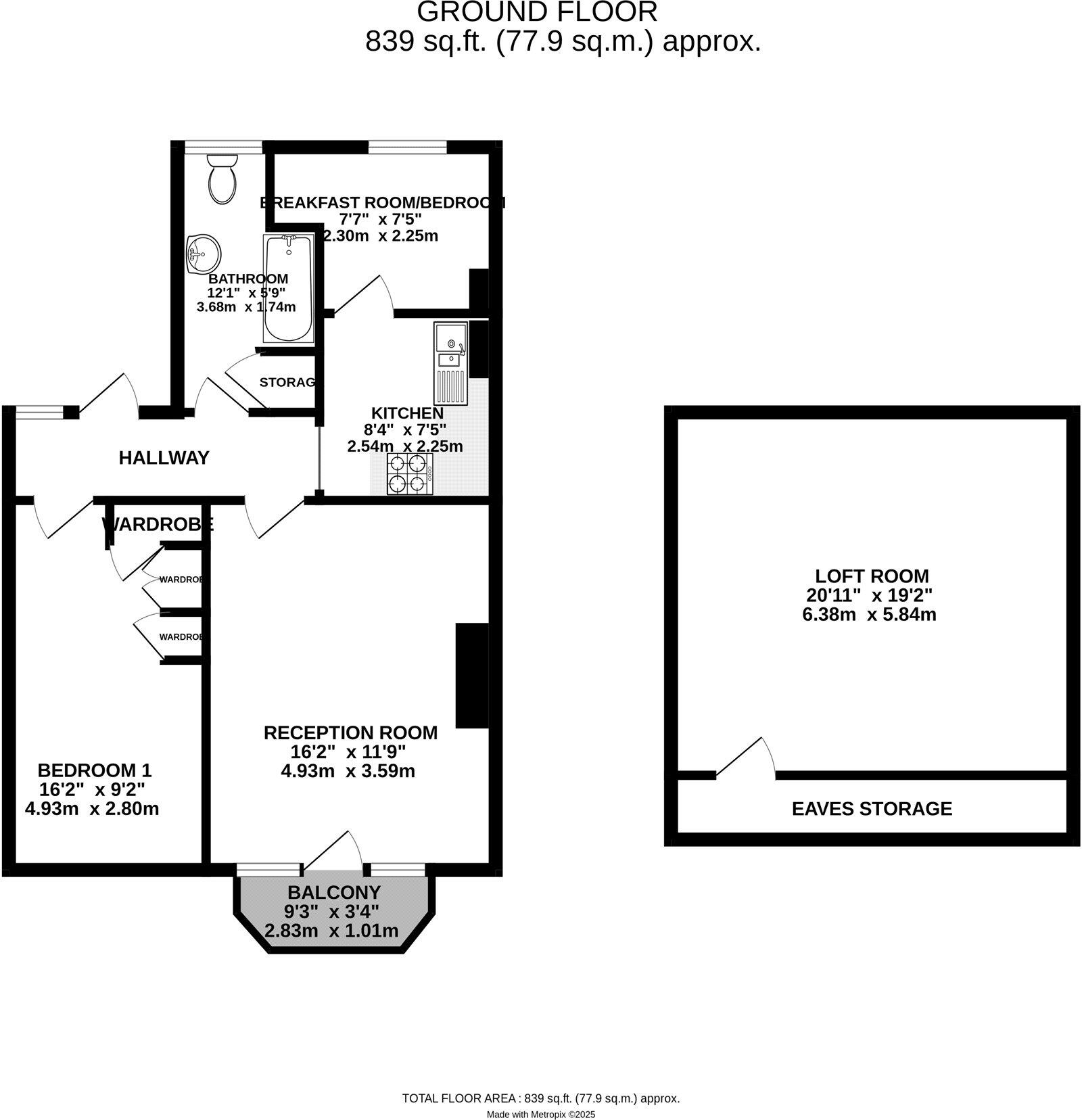 Morton Crescent, Exmouth, Devon floorplan