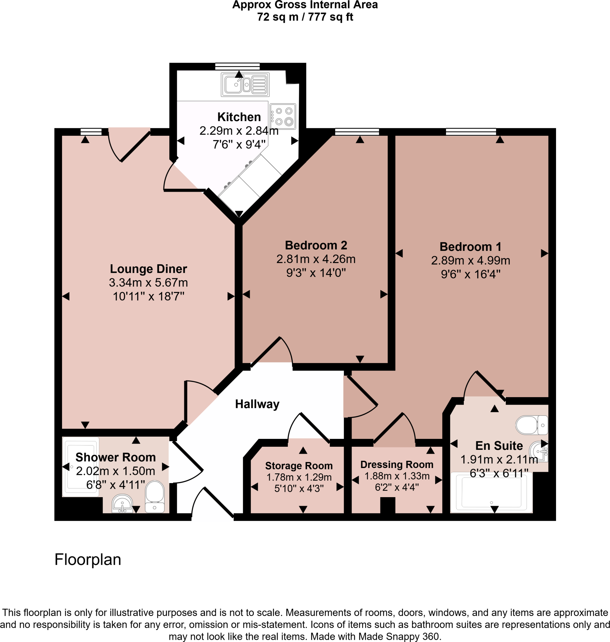 Pine Gardens, Melton Mowbray, Leicestershire floorplan