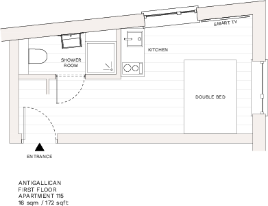 Antigallican Hotel, Woolwich Road, Greenwich floorplan