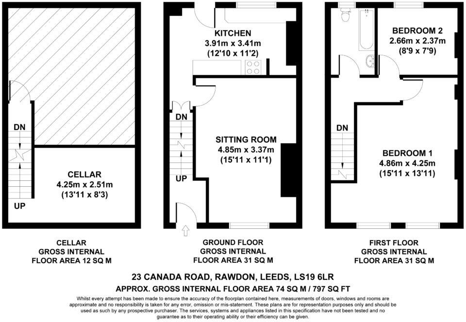 Canada Road, Rawdon, Leeds, LS19 6LR floorplan