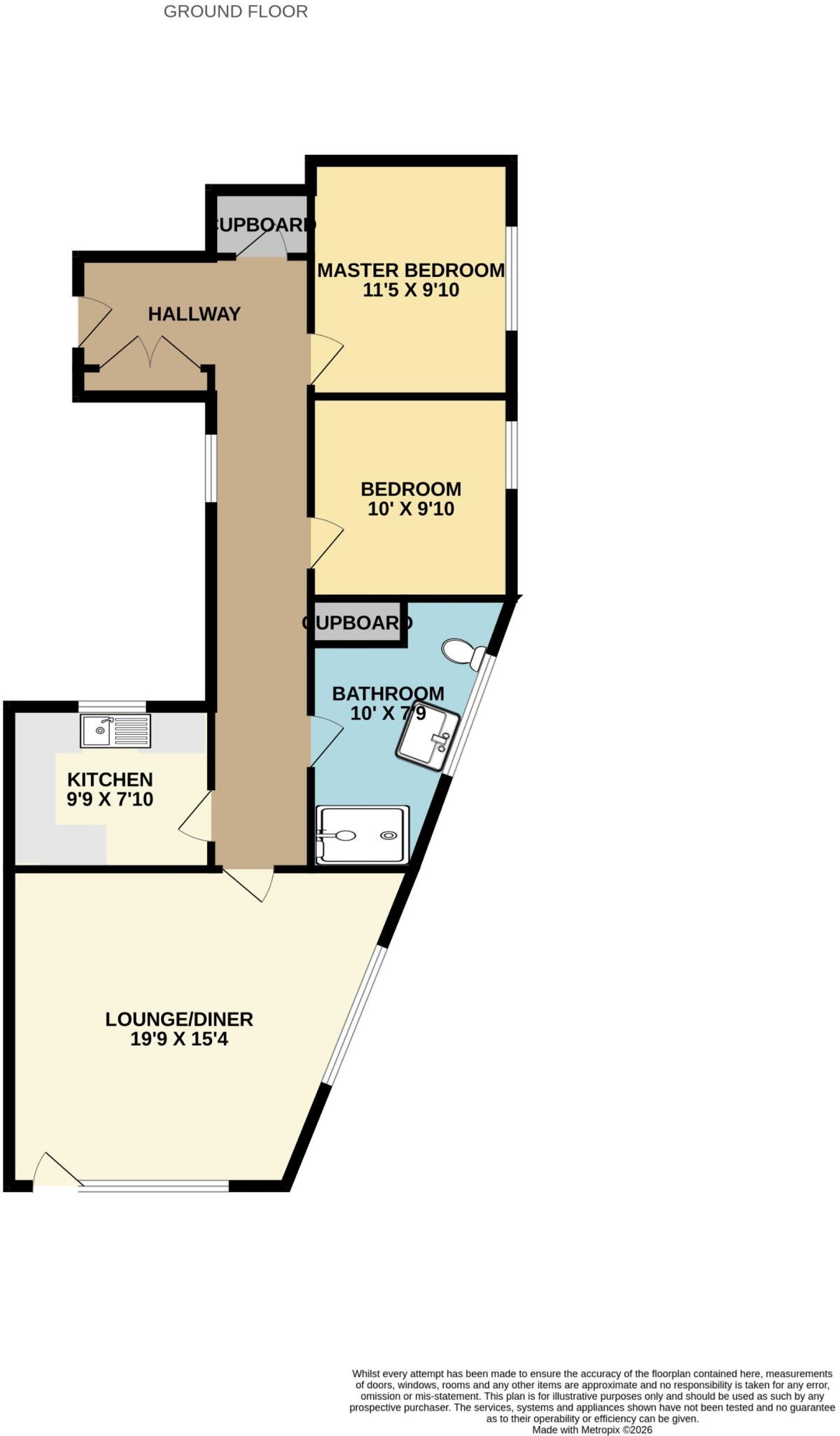 Flat 4 Beaulieu 16, Leicester Road, Altrincham, WA15 9QA floorplan