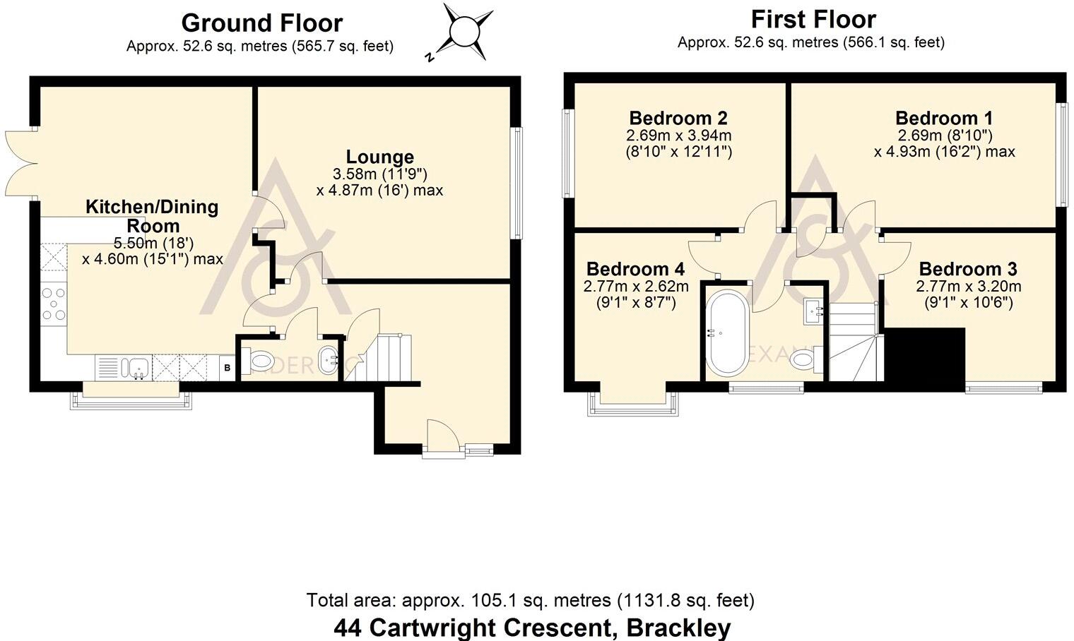 Cartwright Crescent, Brackley, Northamptonshire floorplan