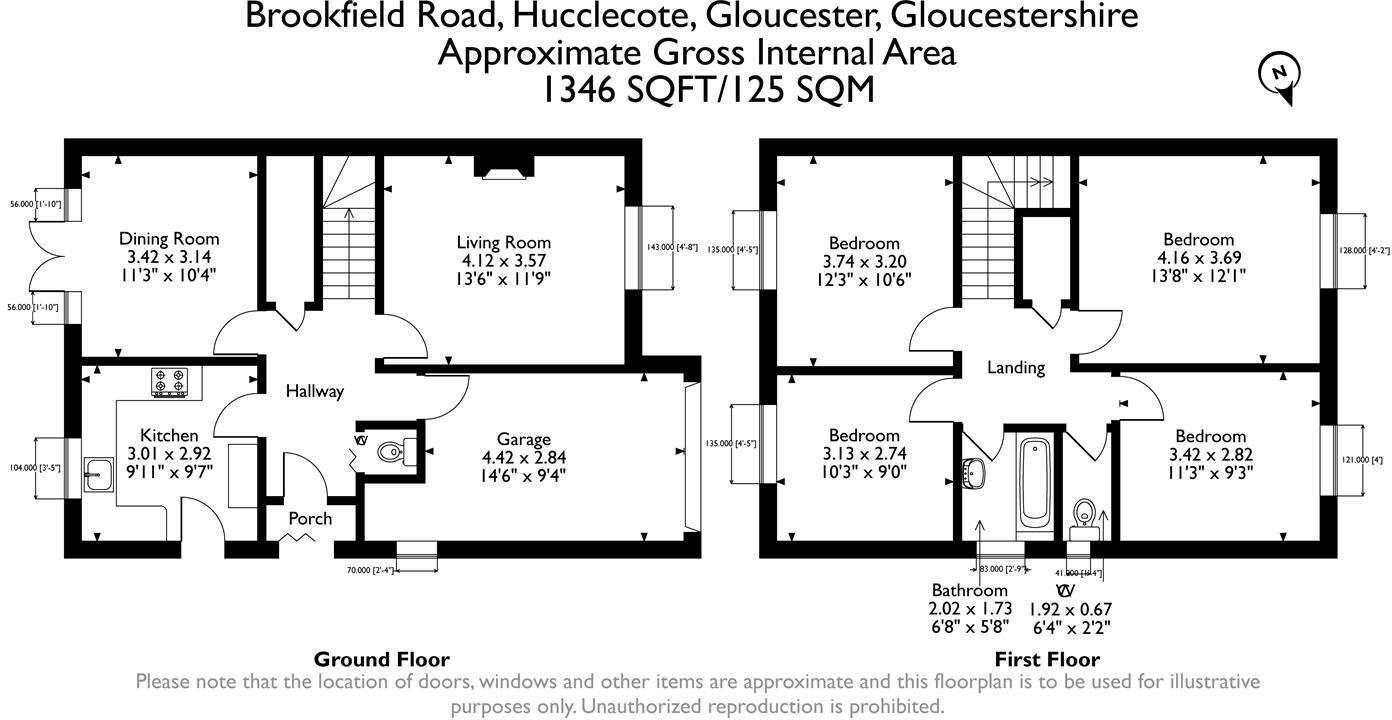 Brookfield Road, Hucclecote, Gloucester floorplan