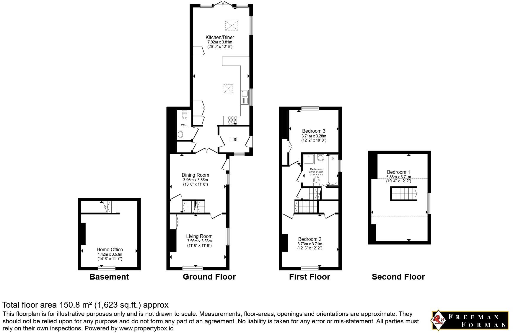 Penshurst Road, Speldhurst, Tunbridge Wells, Kent, TN3 floorplan