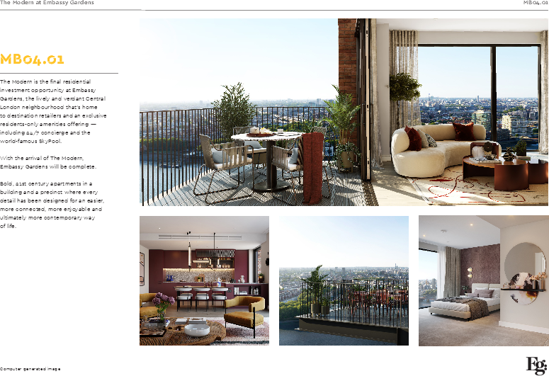 Legacy building , 1 Viaduct Gardens London SW11 floorplan