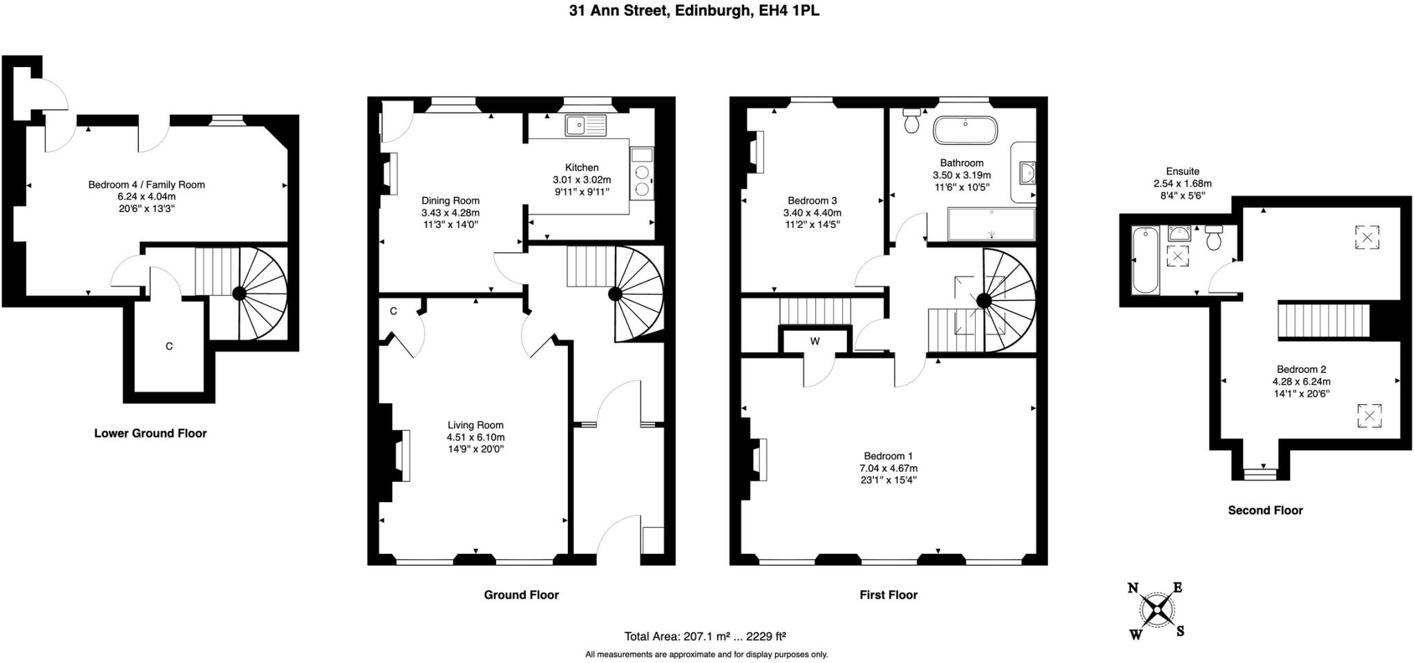Ann Street, Stockbridge, Edinburgh, EH4 1PL floorplan