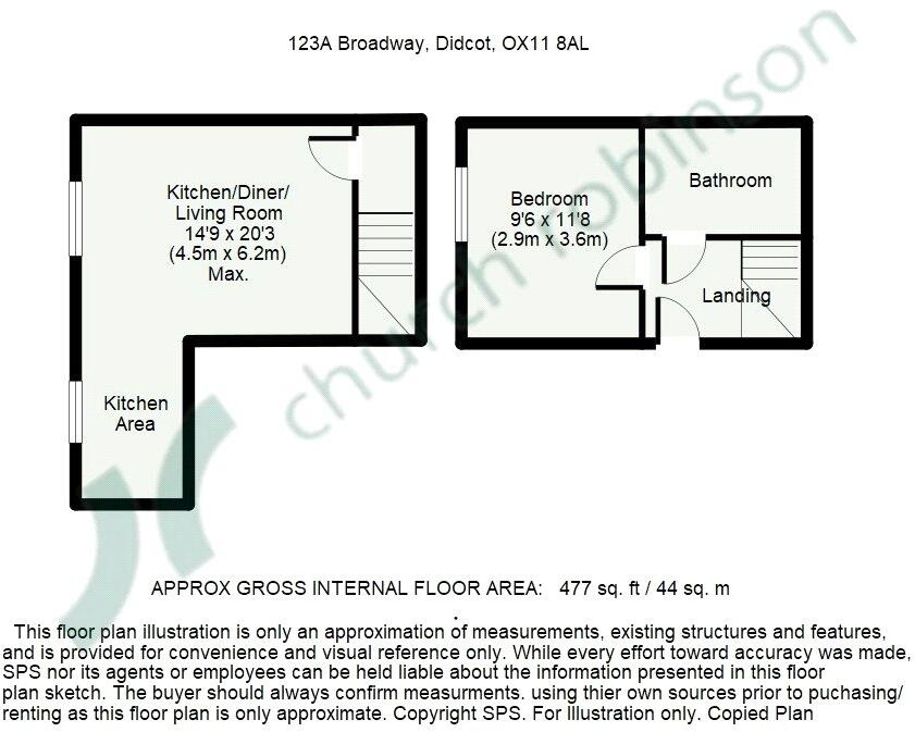 123A, Broadway, Didcot, Oxfordshire, OX11 floorplan