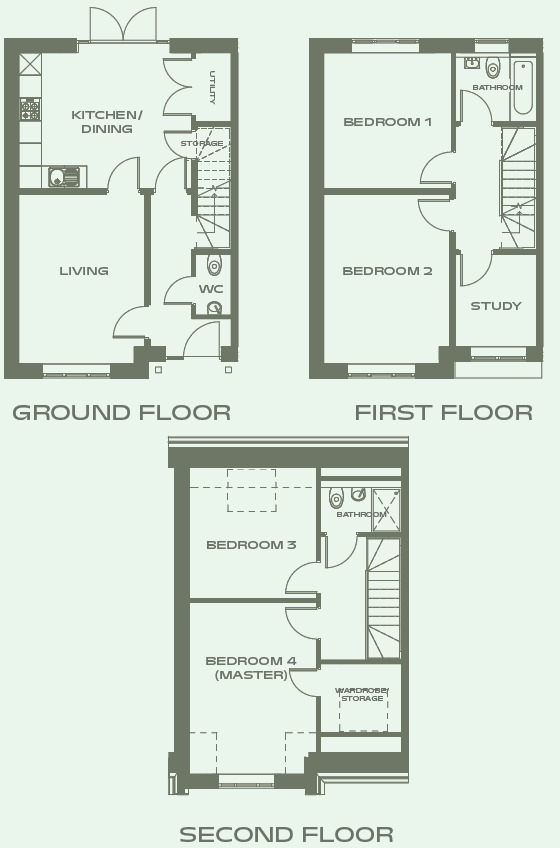 Osbourne Gardens, Aylesbury, Buckinghamshire, HP21 8UJ floorplan