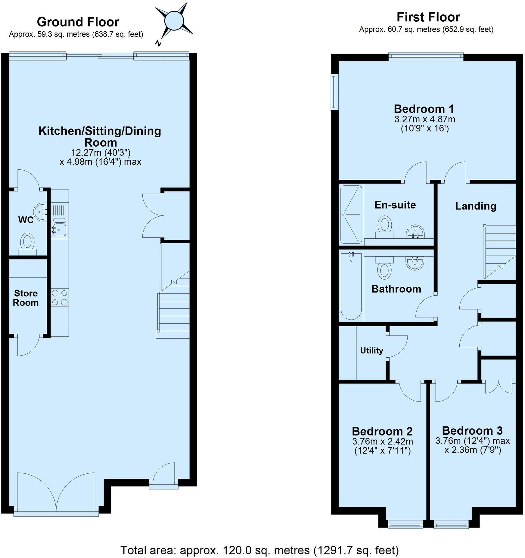 Gould Road, Salcombe floorplan