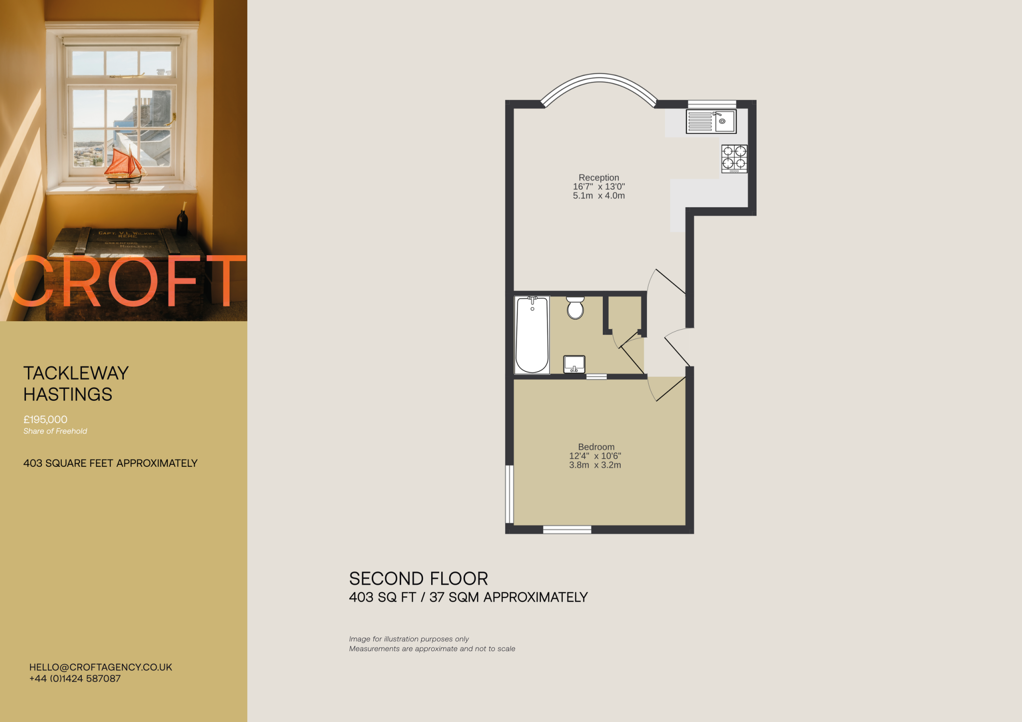 Tackleway, Hastings floorplan