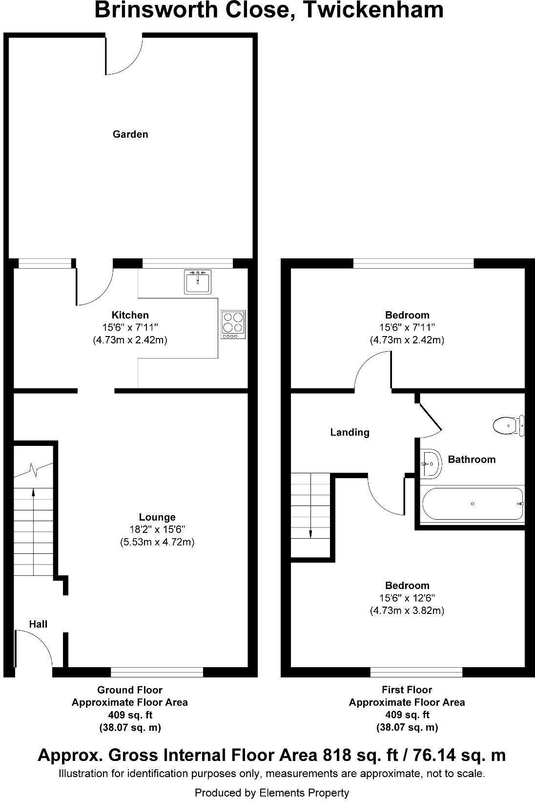 Brinsworth Close, Twickenham floorplan
