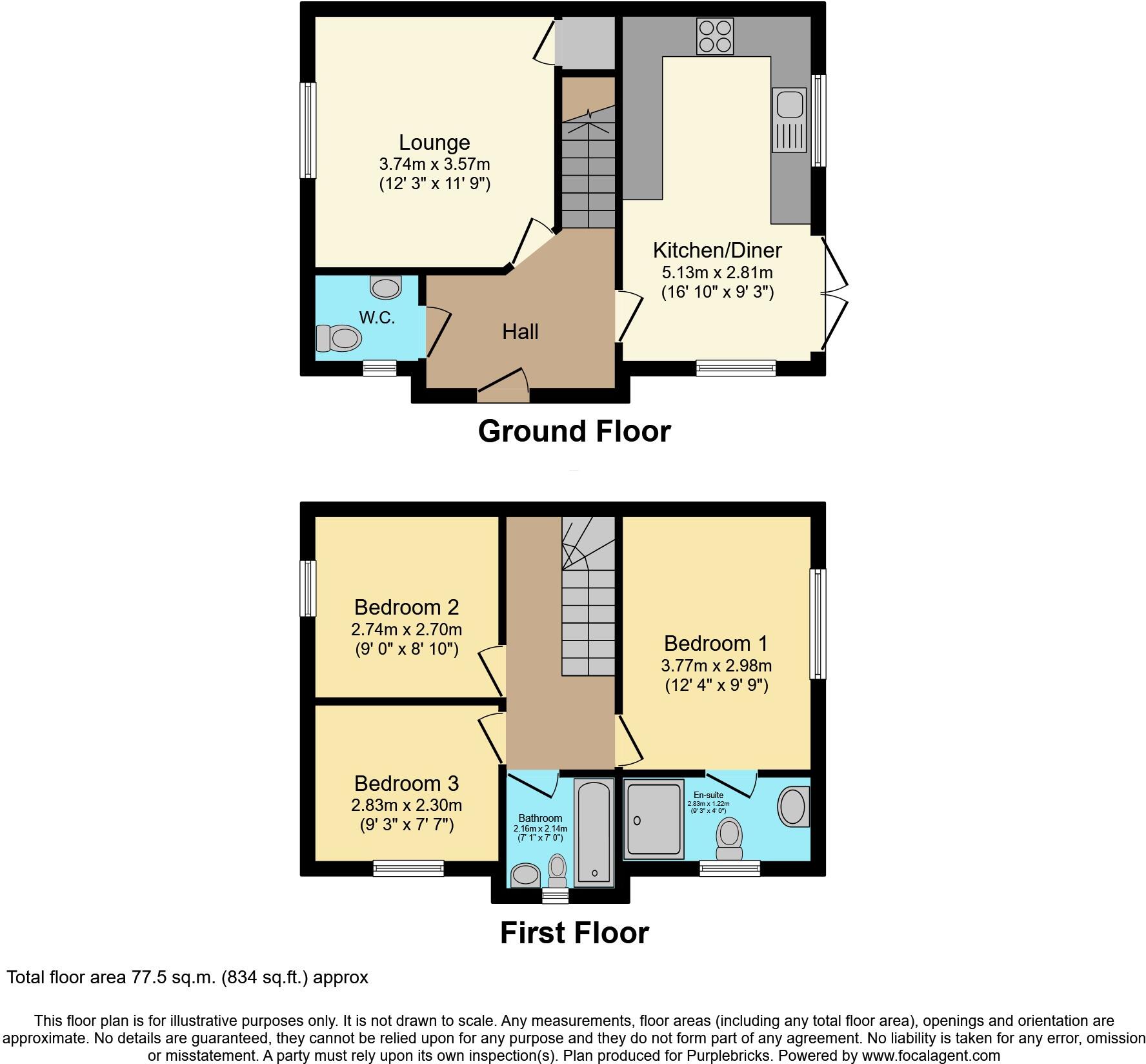 Meadow Way, Prescot, L34 floorplan