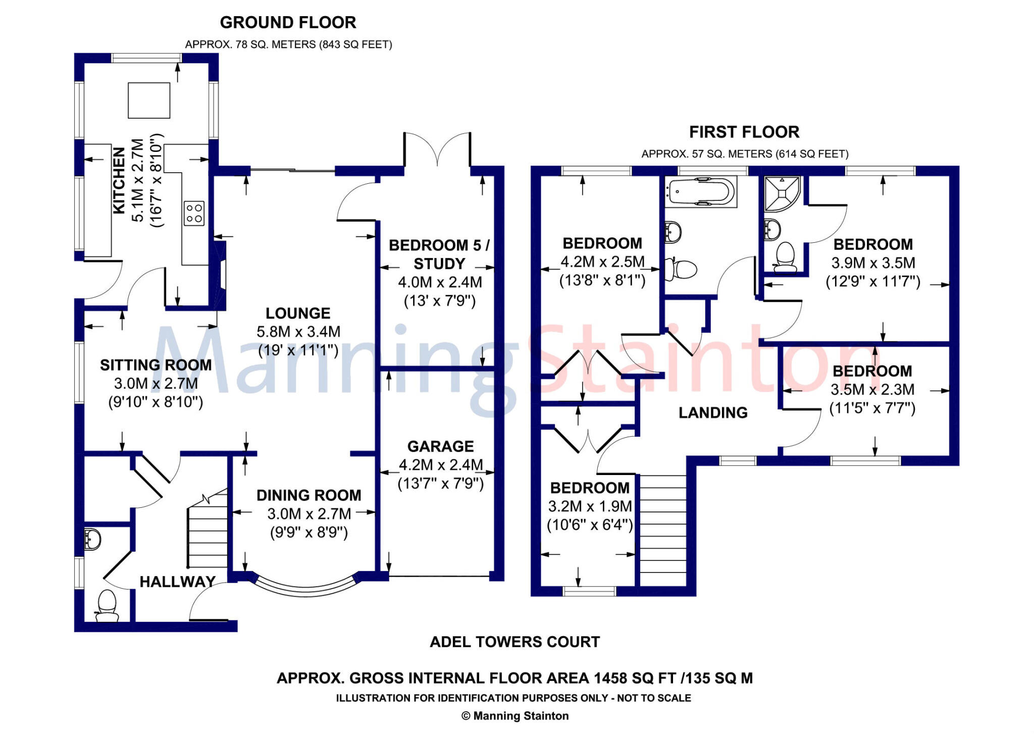Adel Towers Court, Leeds, West Yorkshire floorplan