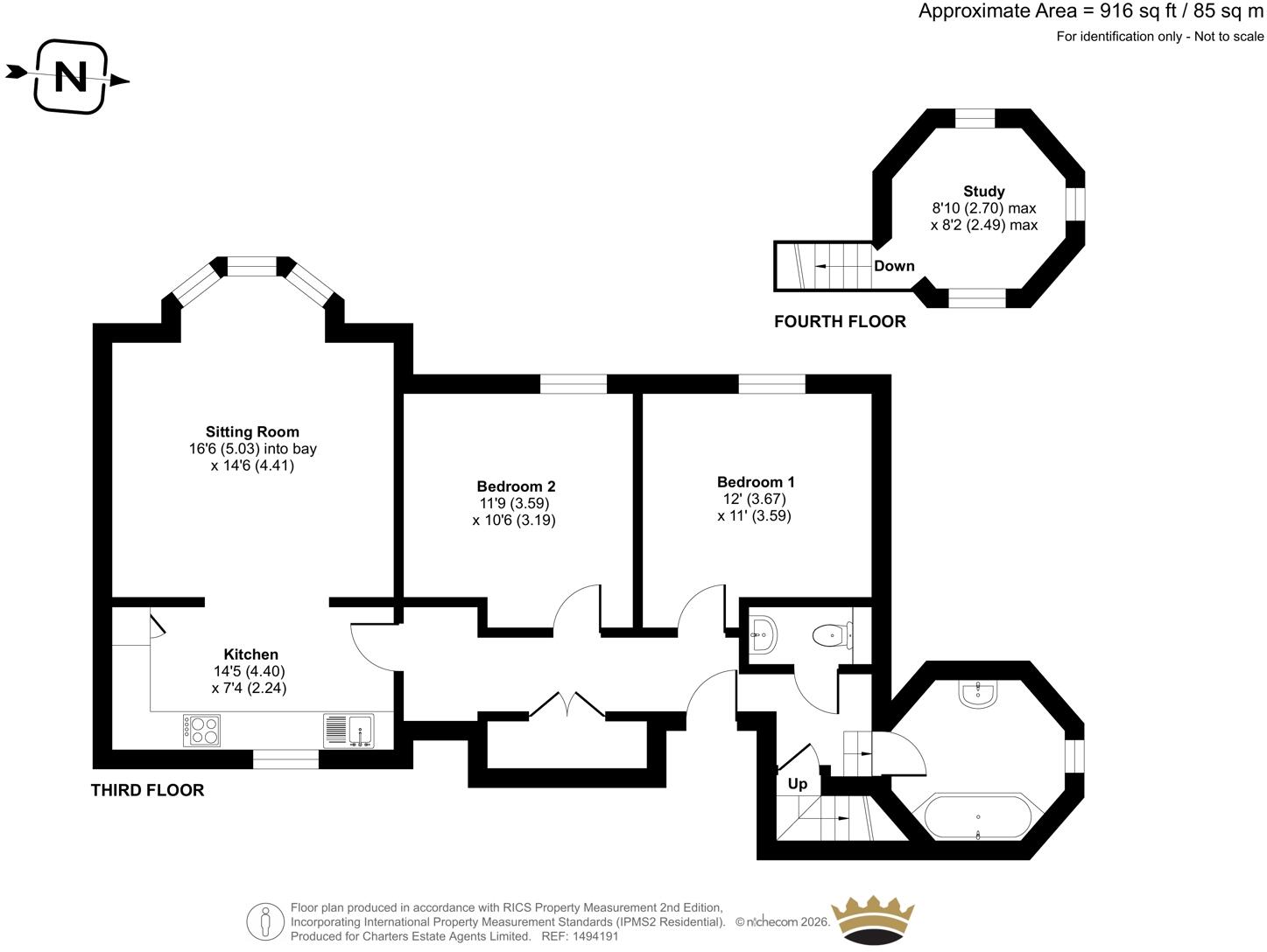 Ellis Close, Southsea, Hampshire, PO5 floorplan