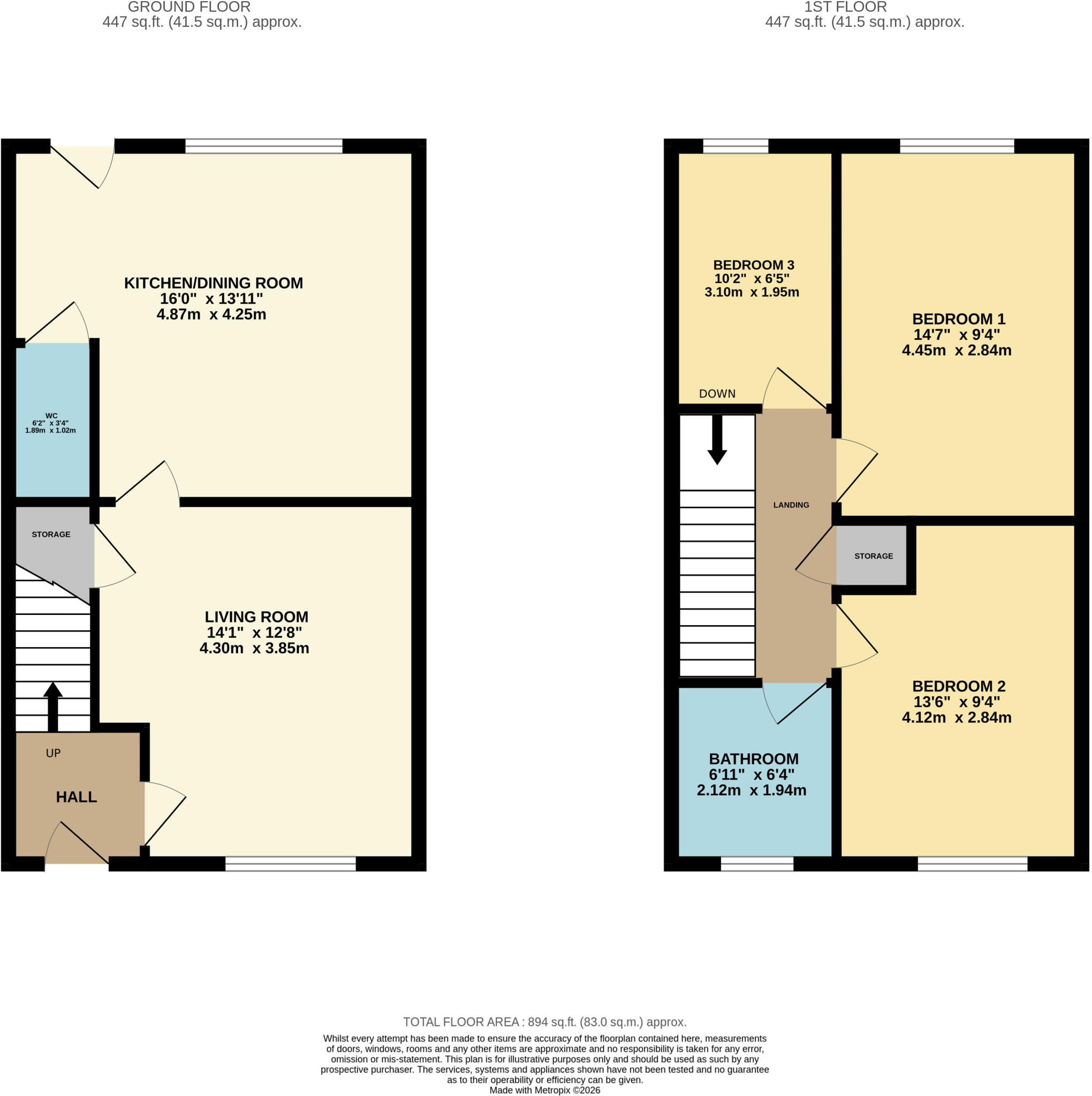Wootton Close, Leabrooks floorplan