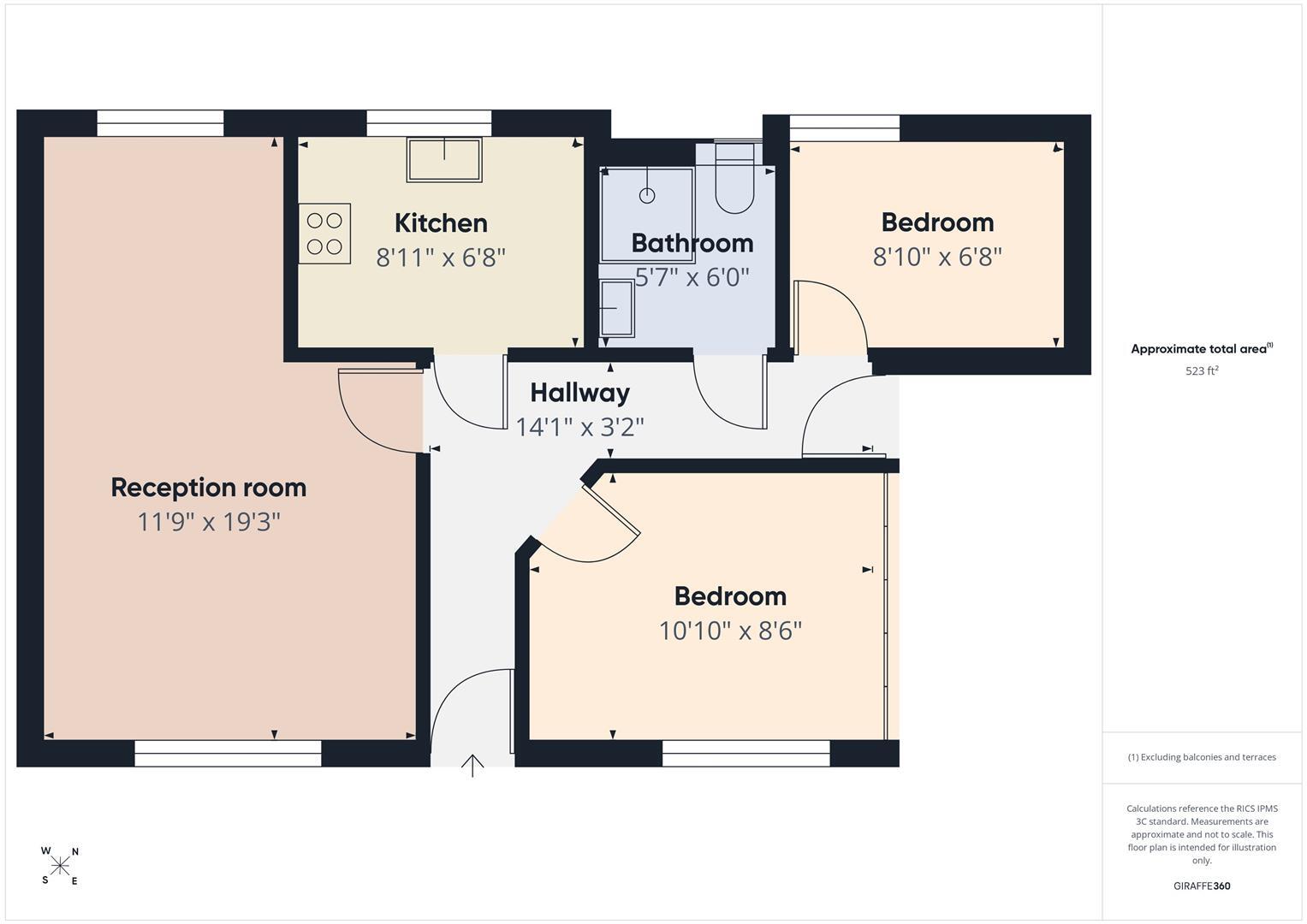 Village Court, Whitley Bay floorplan