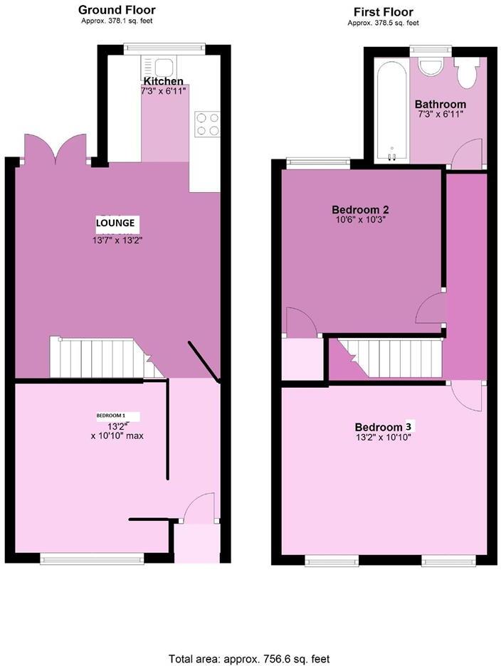 Kathleen Grove, Rusholme, £145pppw floorplan