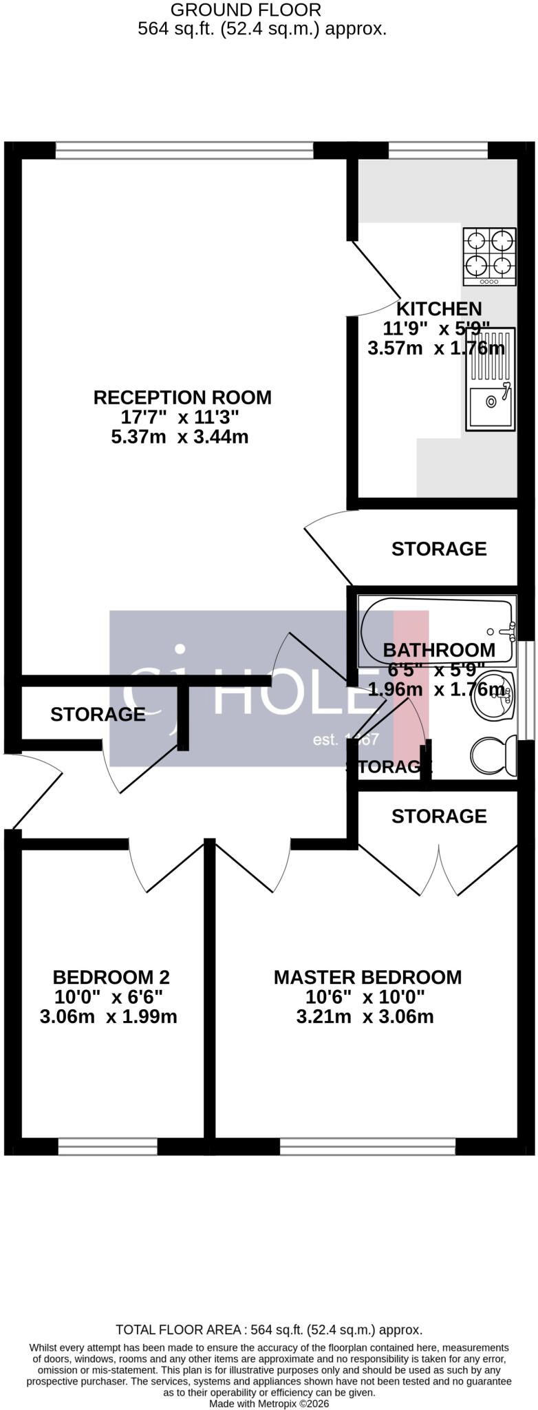 Highbridge Road, Burnham-on-Sea, Somerset, TA8 floorplan
