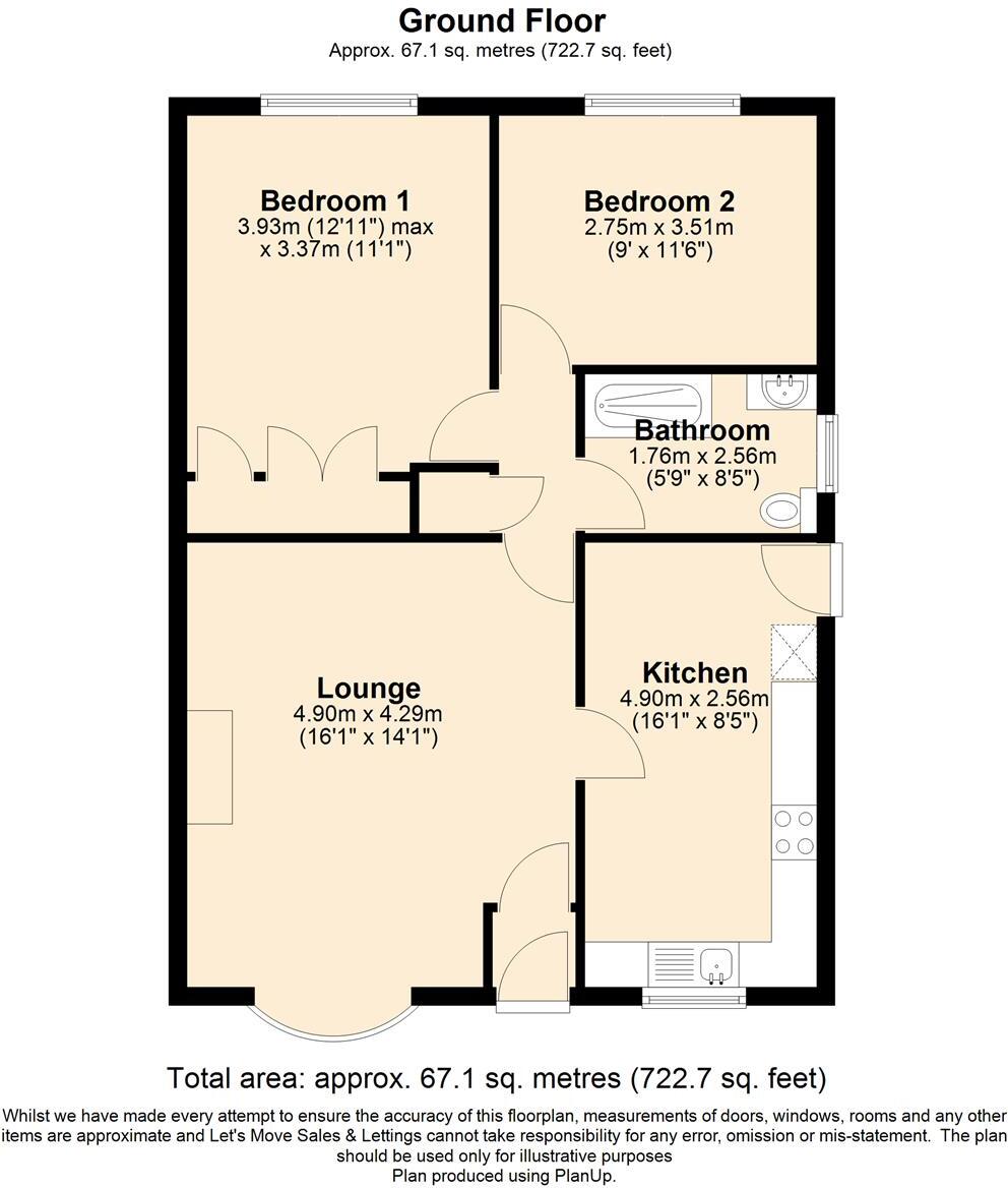 Griffin Close, Thurmaston, Leicestershire. LE4 8LT floorplan