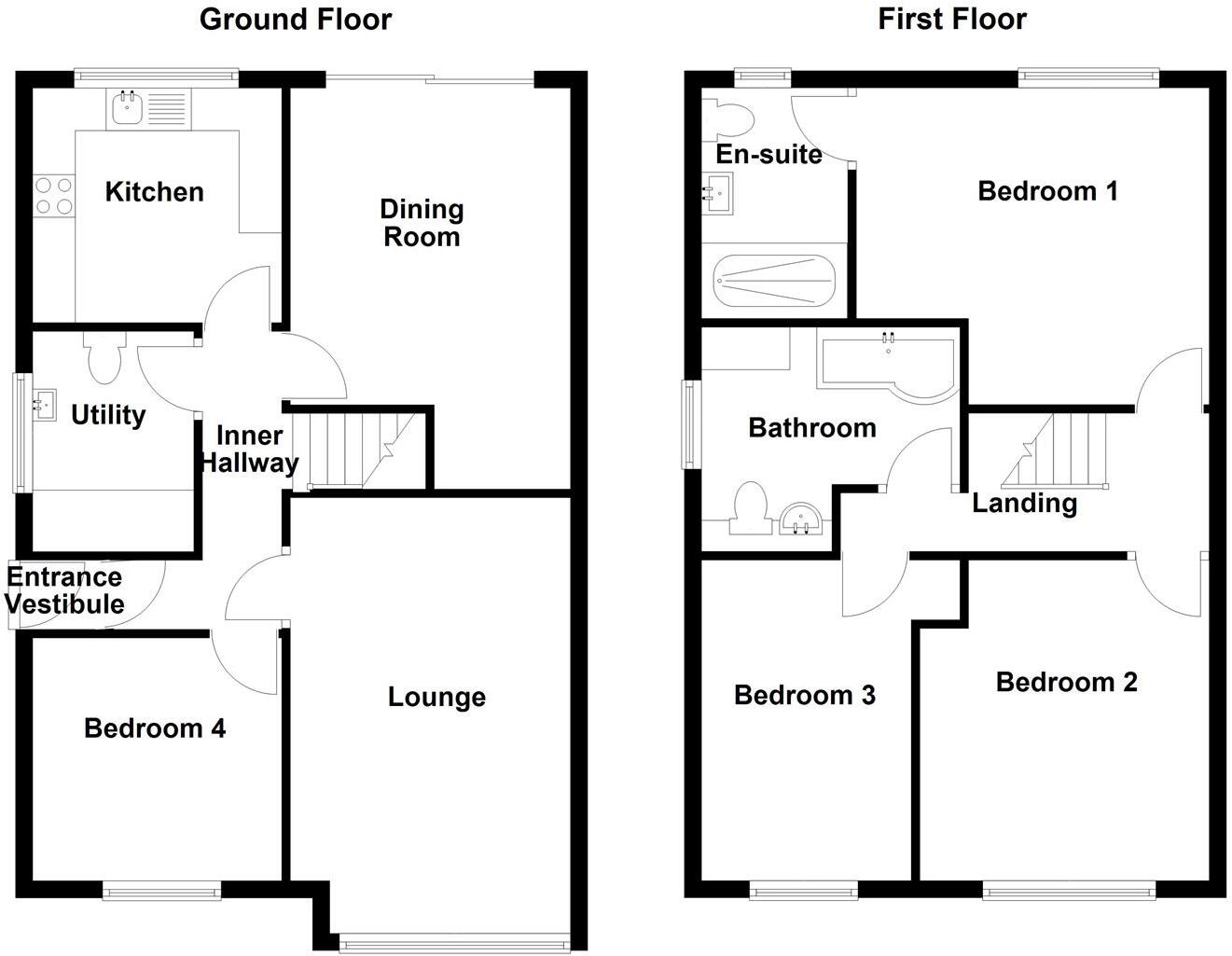 Farrar Drive, Mirfield floorplan