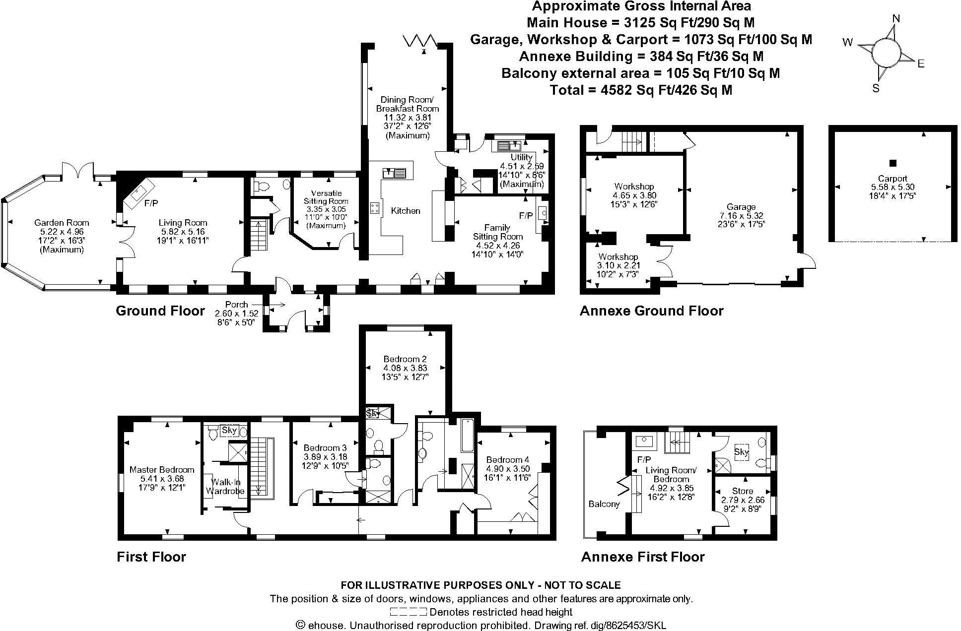 Sarn, Malpas floorplan