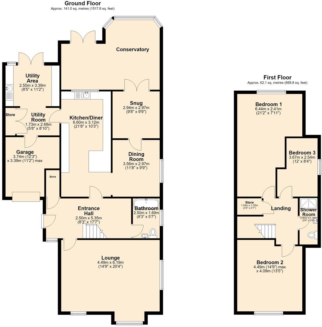 Preston Road, Inskip, Preston floorplan