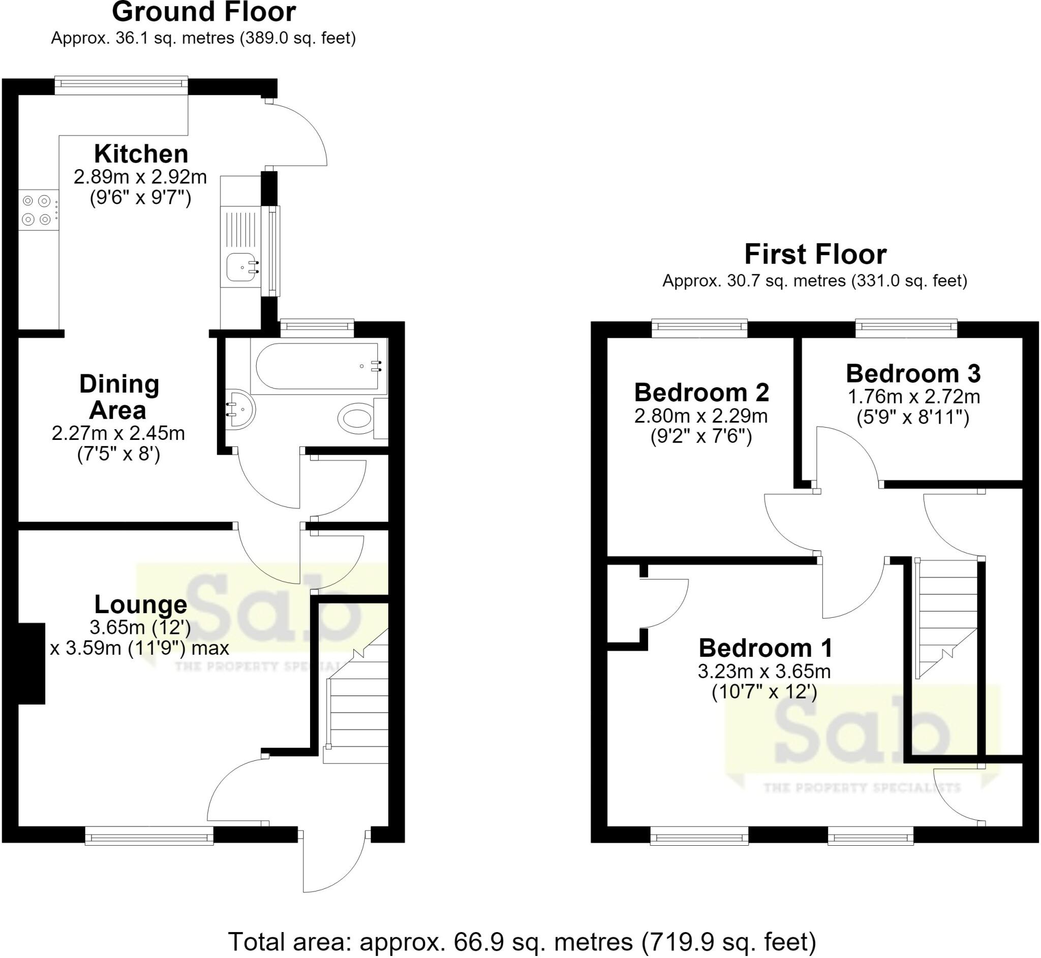 Elm Walk, Royston floorplan