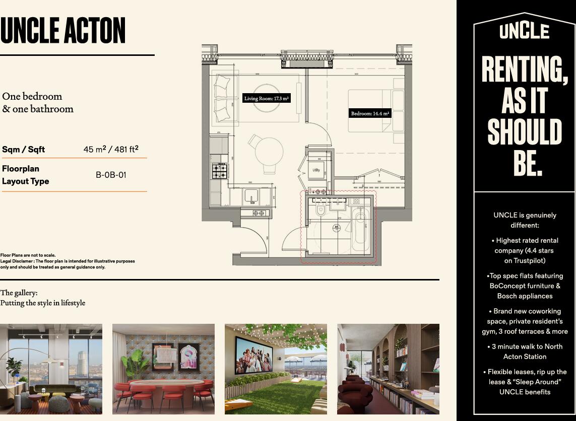 UNCLE Acton, 136 Victoria Rd, North Acton, London, W3 floorplan