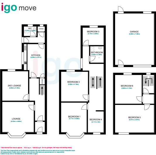 Hart Lane, Hartlepool floorplan