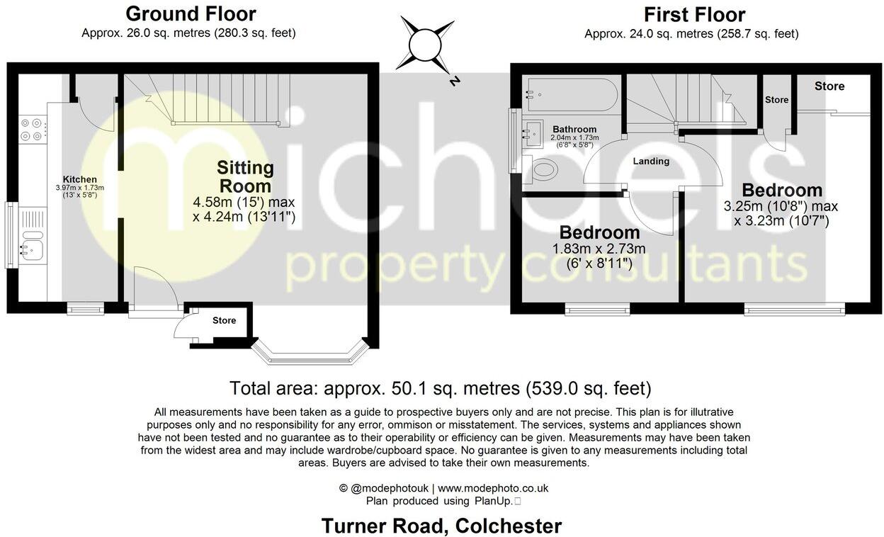 Turner Road, Colchester, CO4 floorplan