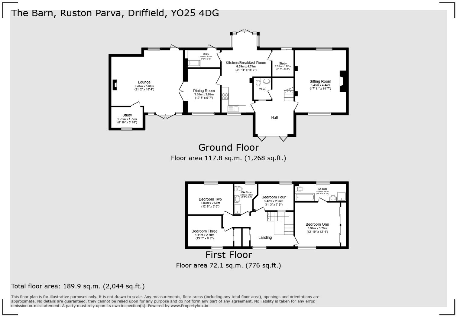Main Street, Ruston Parva, Driffield floorplan