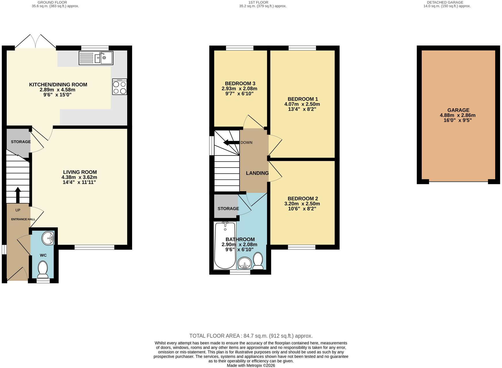 Almond Avenue, Barlborough, S43 floorplan